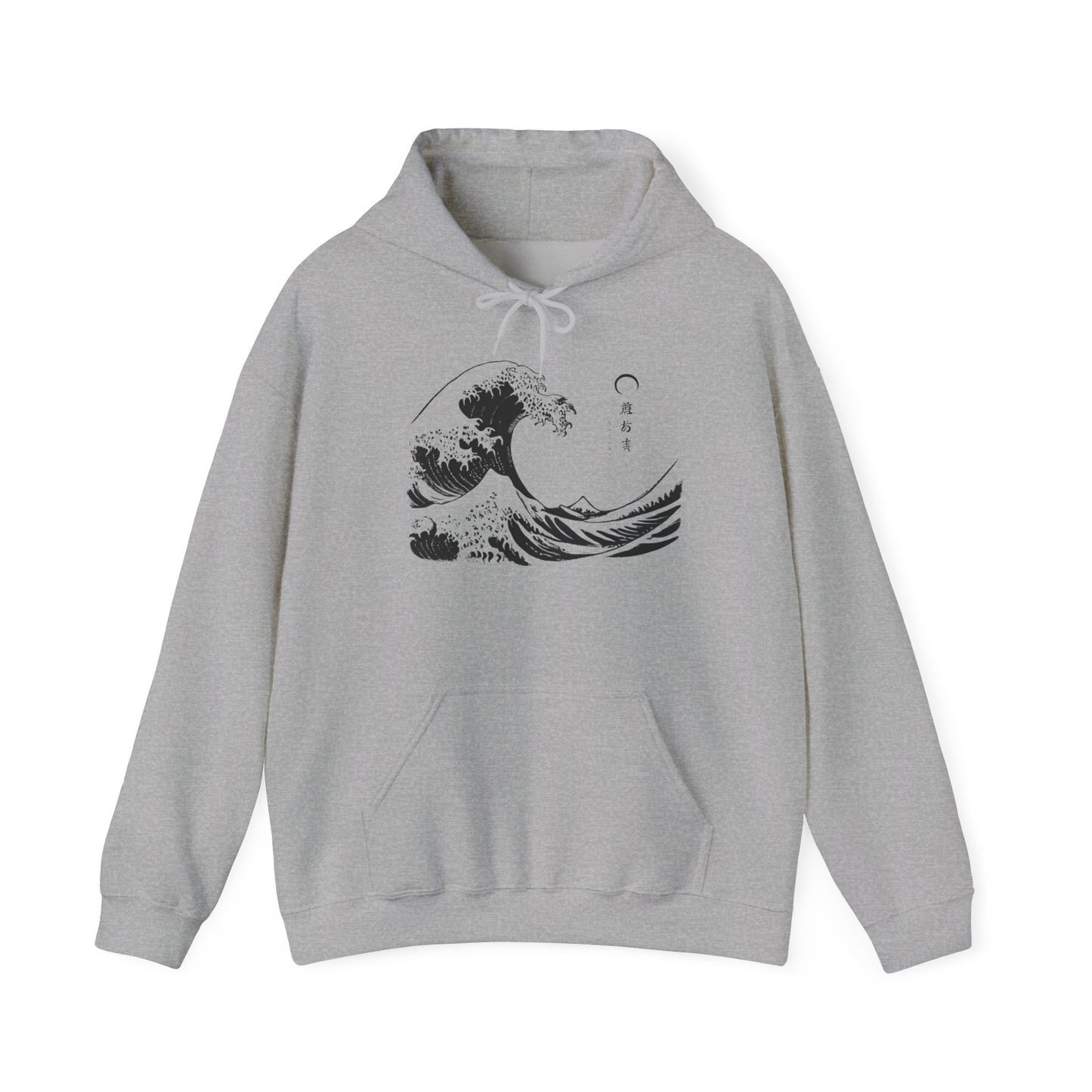 Kanagawa front Unisex Heavy Blend™ Hooded Sweatshirt