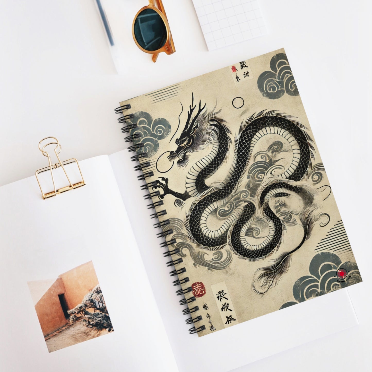 Dragon Spiral Notebook - Ruled Line