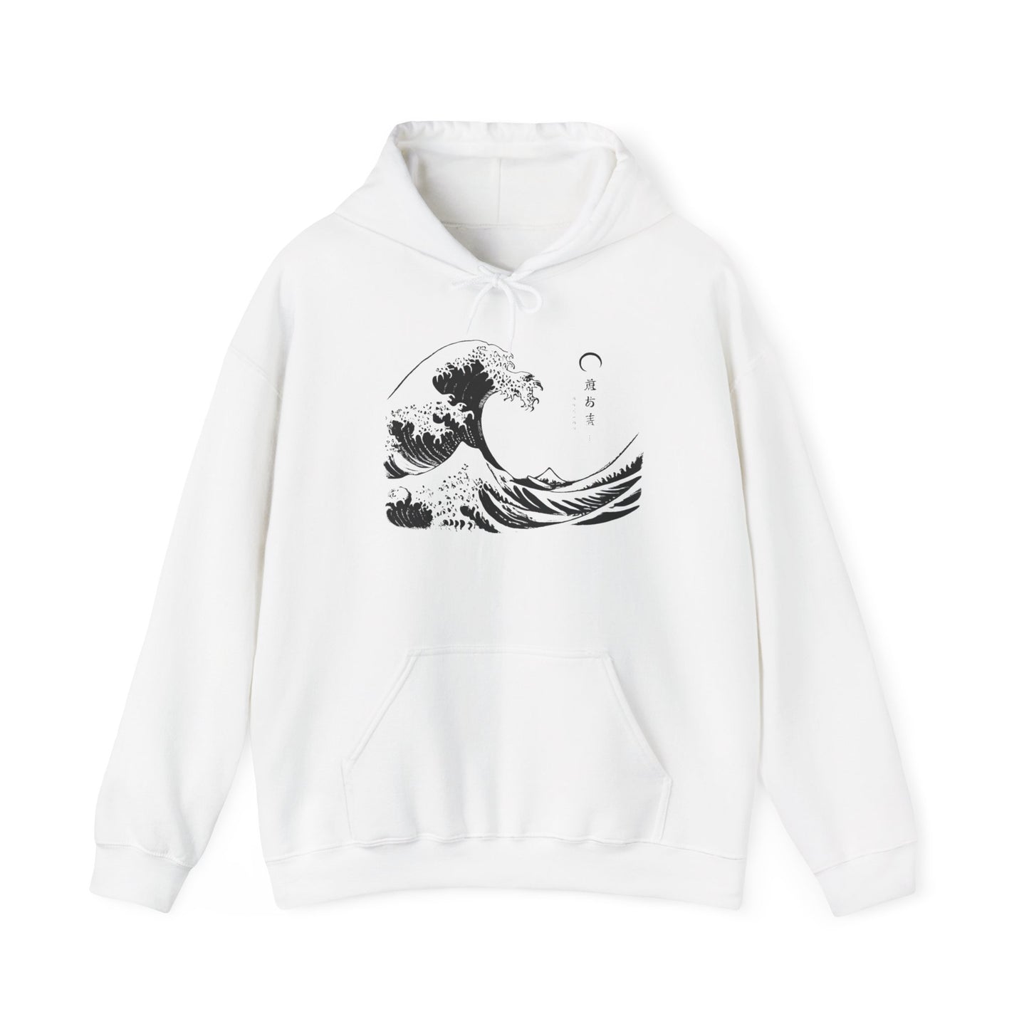 Kanagawa front Unisex Heavy Blend™ Hooded Sweatshirt