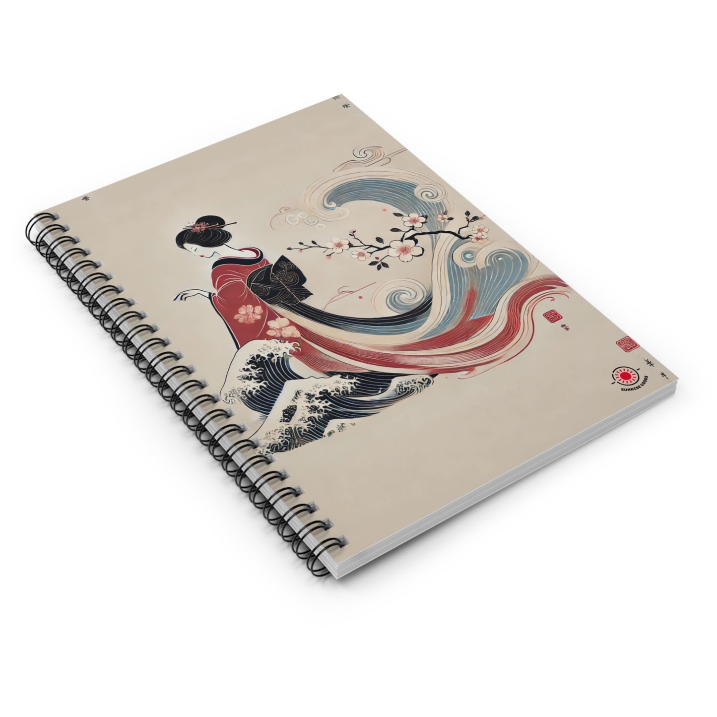 Geisha Spiral Notebook - Ruled Line