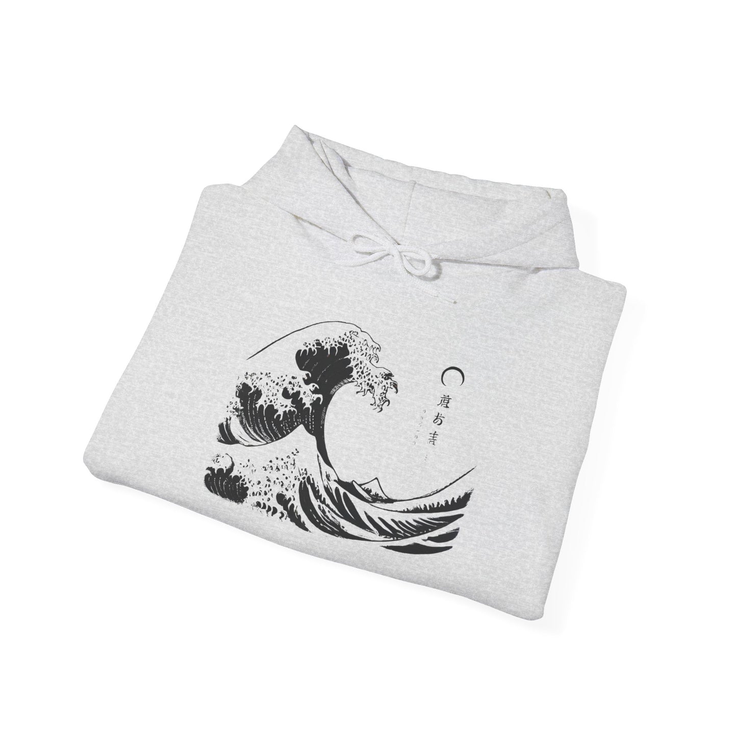 Kanagawa front Unisex Heavy Blend™ Hooded Sweatshirt