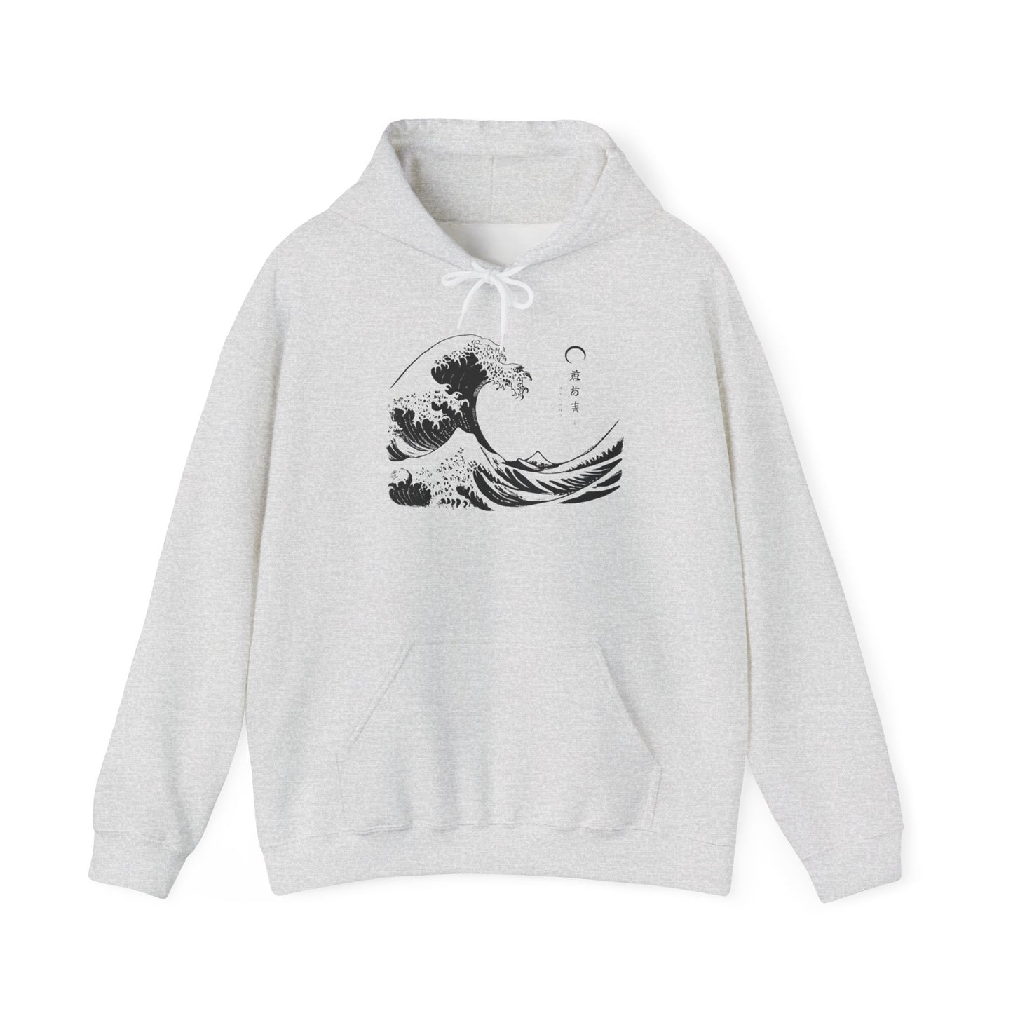 Kanagawa front Unisex Heavy Blend™ Hooded Sweatshirt