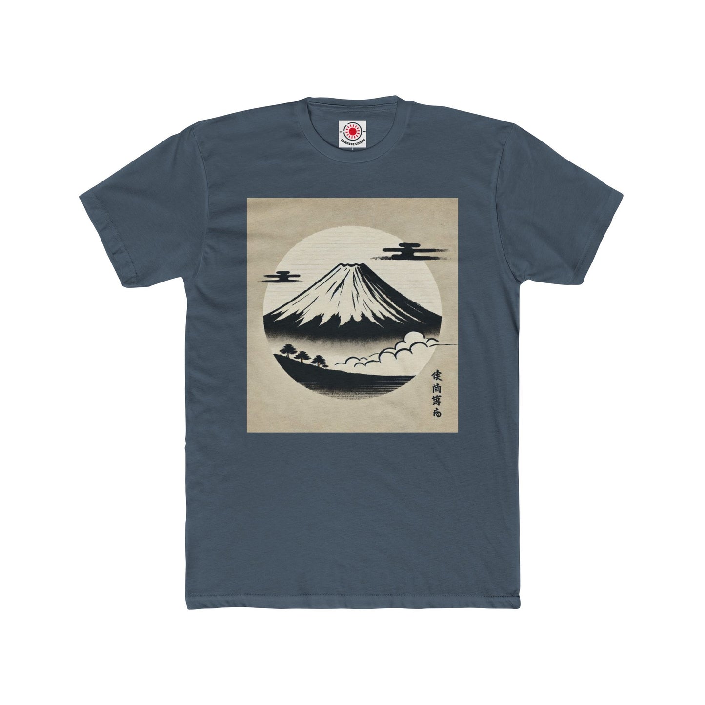 Mount Fuji side Unisex Cotton Crew Tee