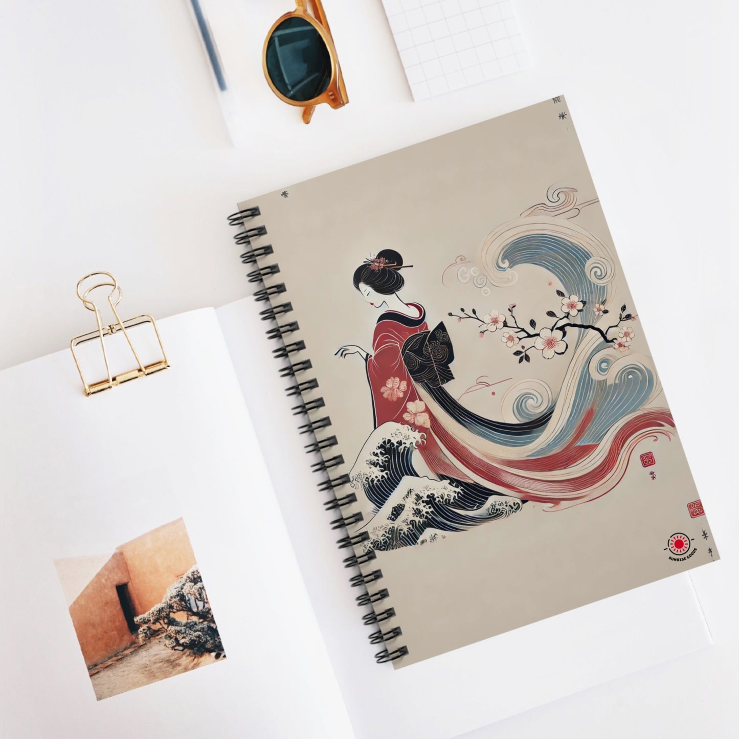 Geisha Spiral Notebook - Ruled Line