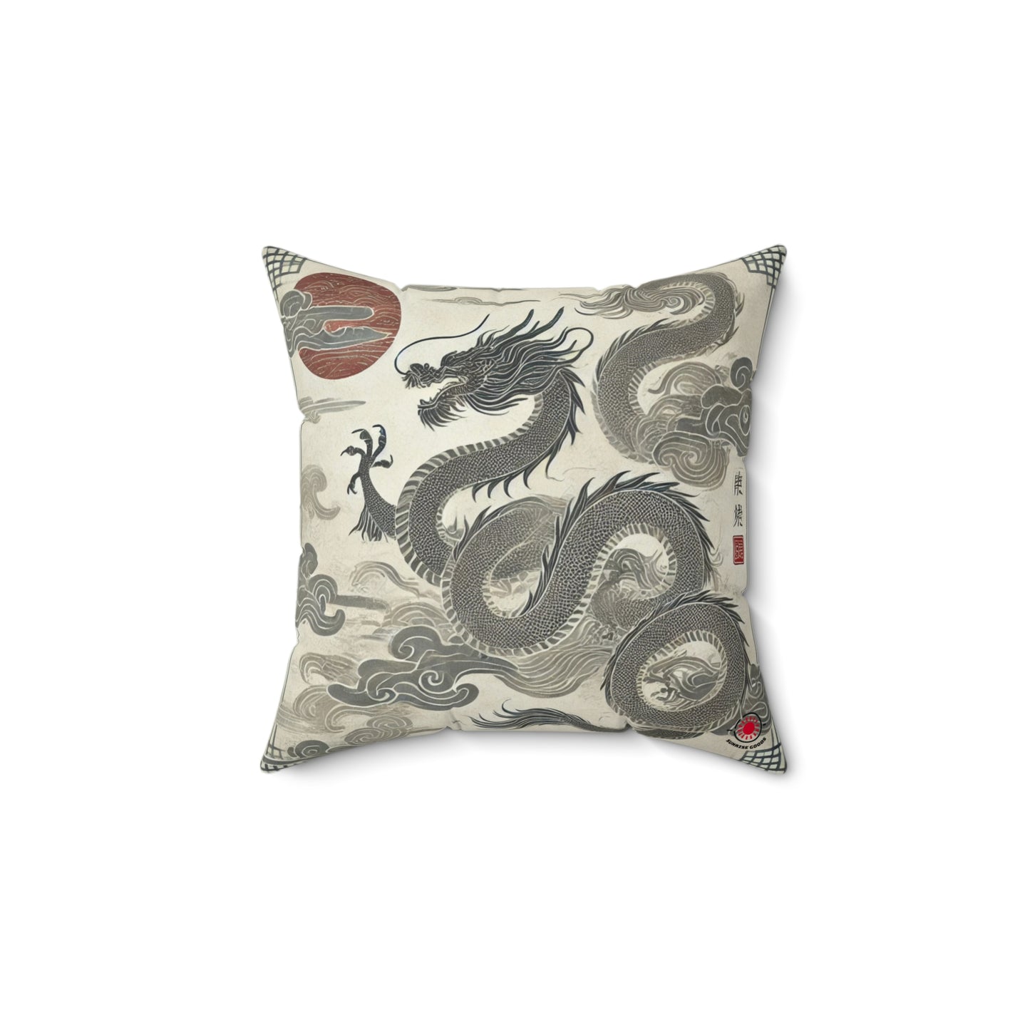 Dragon Spun Polyester Square Pillow
