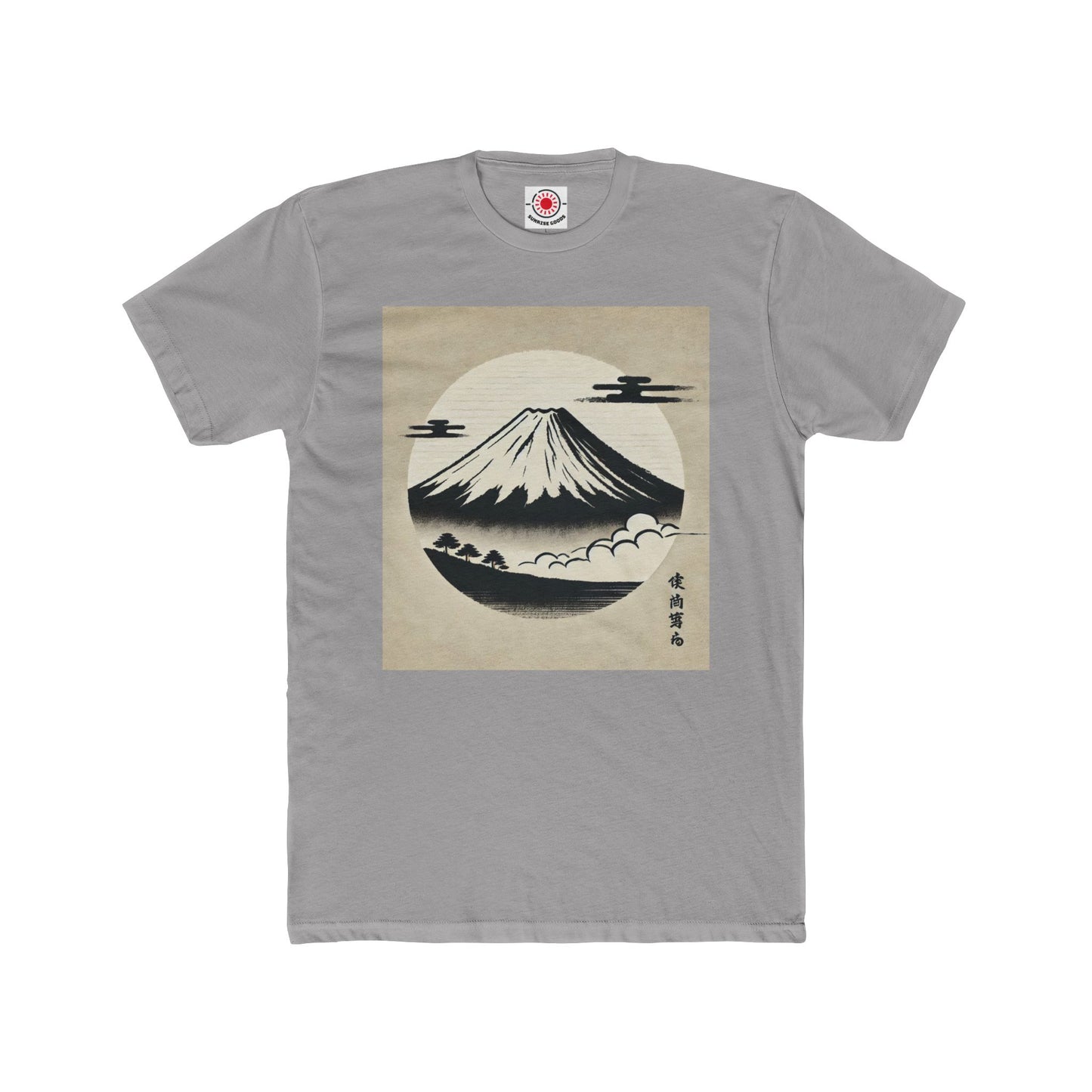 Mount Fuji side Unisex Cotton Crew Tee