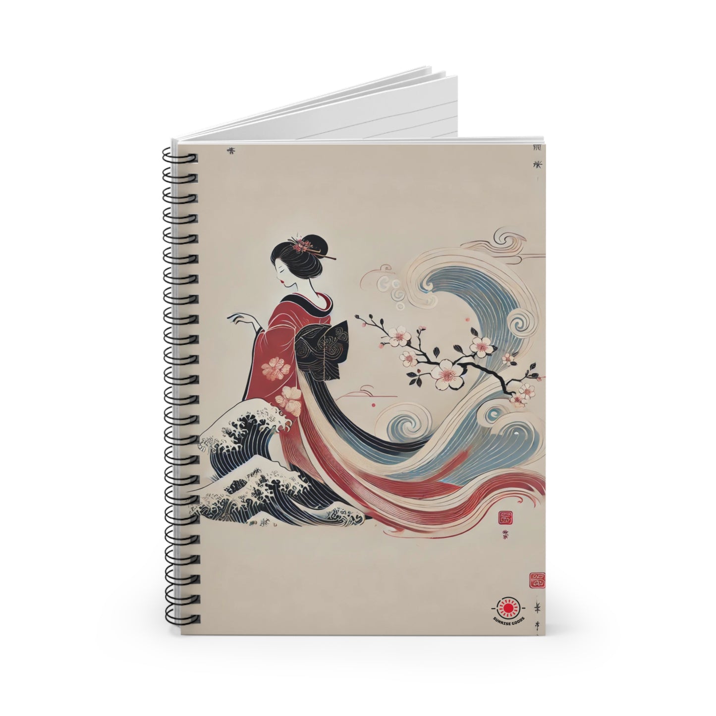 Geisha Spiral Notebook - Ruled Line