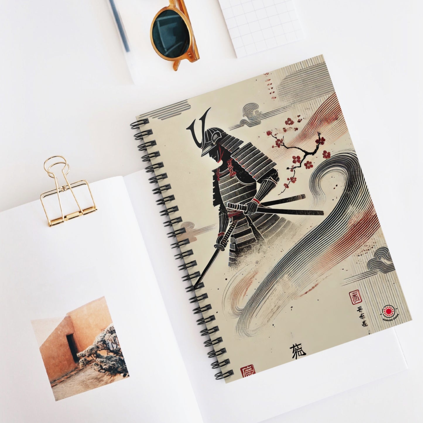 Samurai Spiral Notebook - Ruled Line