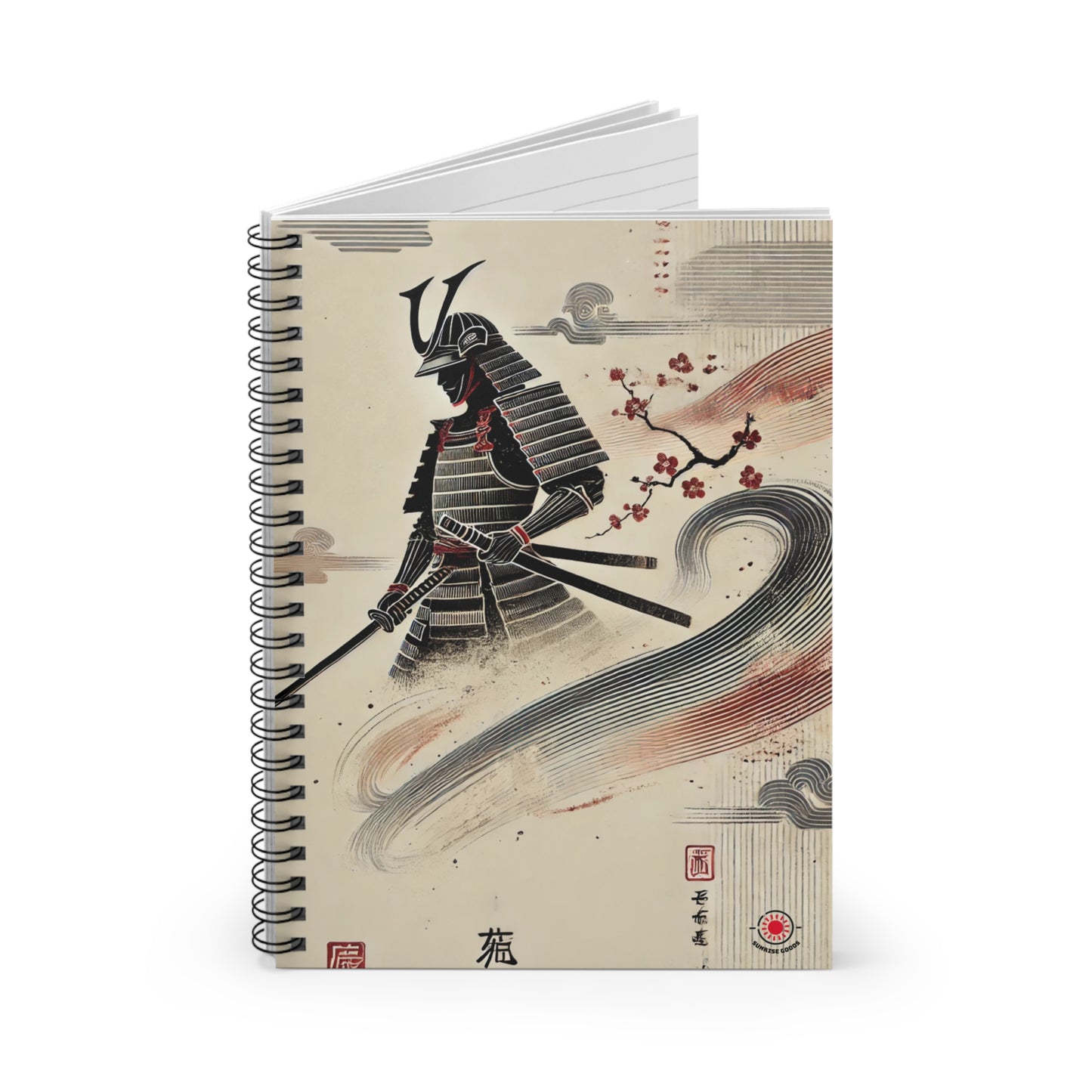 Samurai Spiral Notebook - Ruled Line