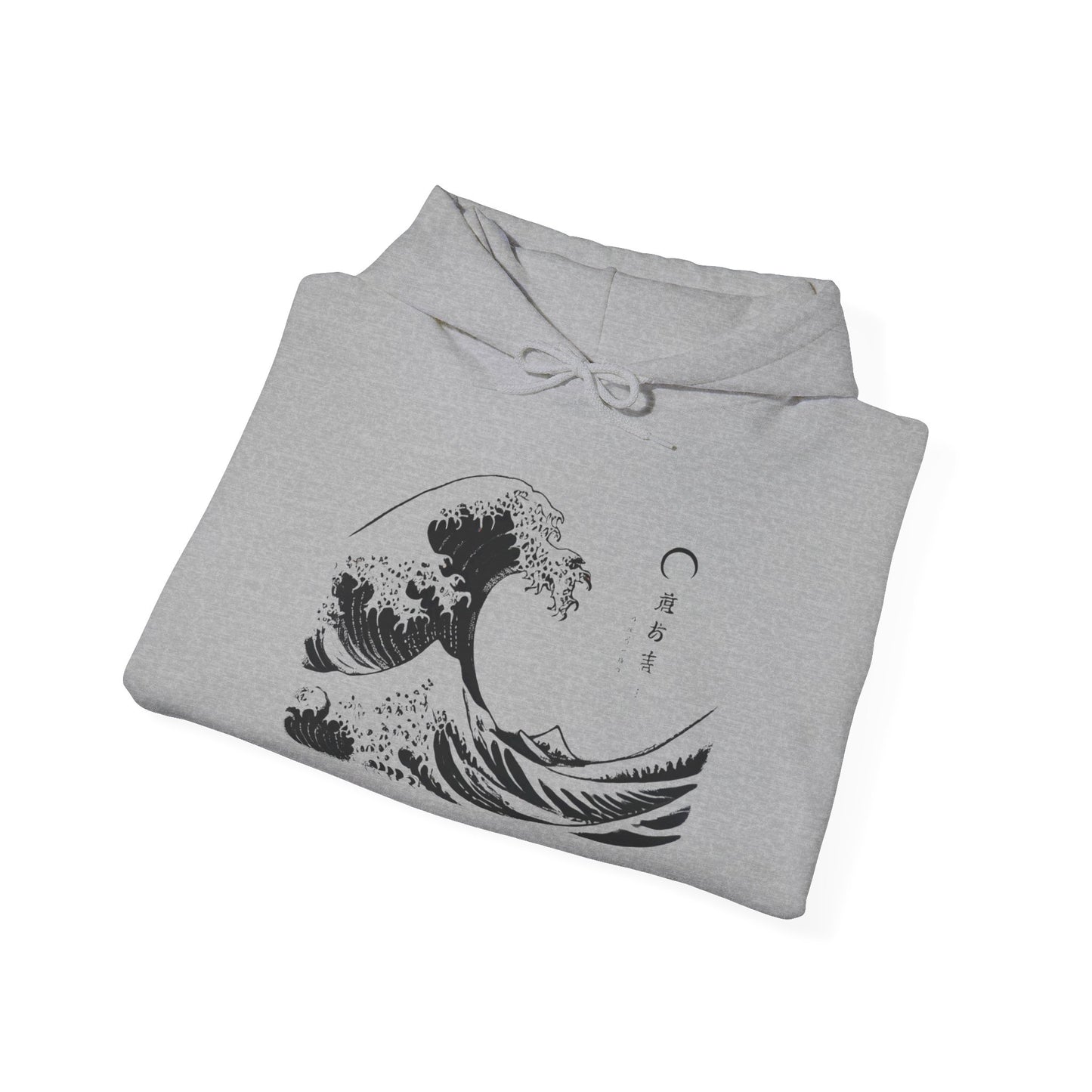 Kanagawa front Unisex Heavy Blend™ Hooded Sweatshirt