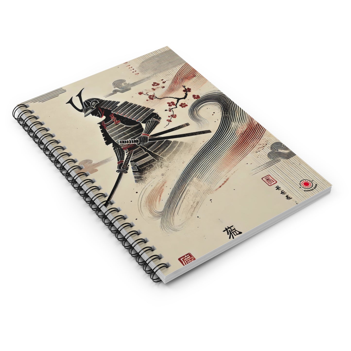 Samurai Spiral Notebook - Ruled Line