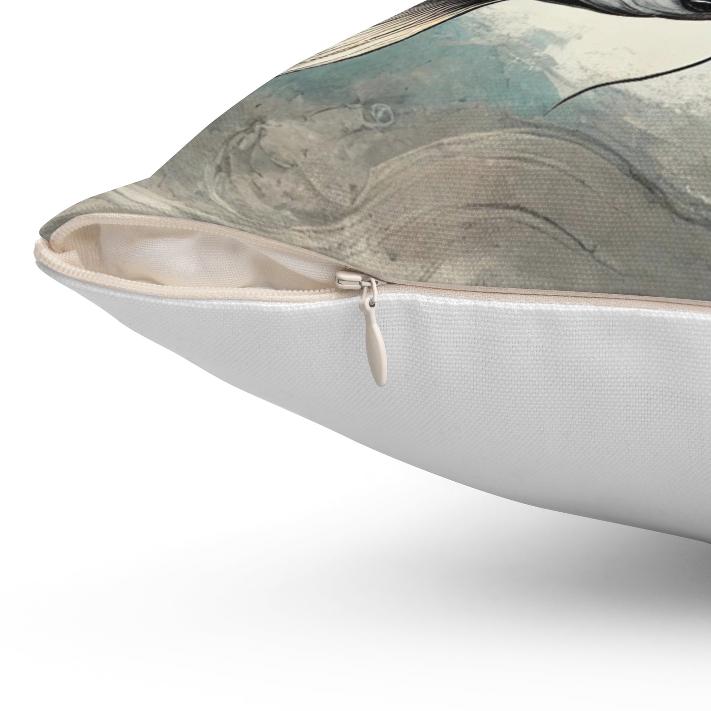 Koi Spun Polyester Square Pillow