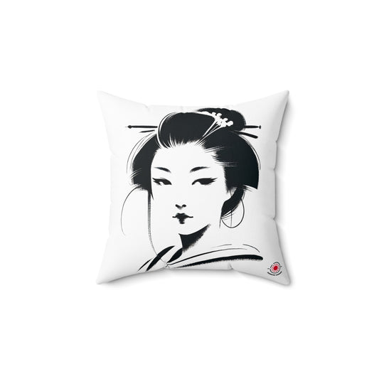 Geisha Spun Polyester Square Pillow